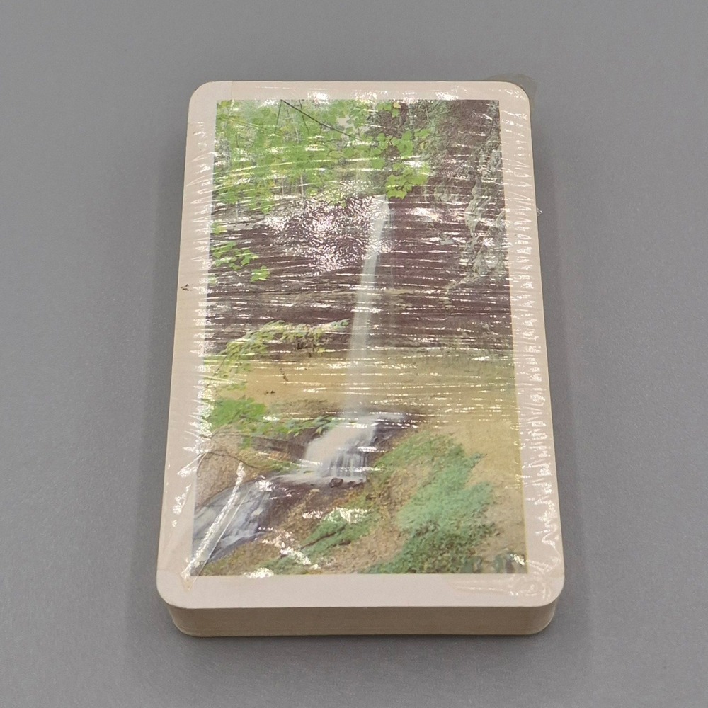 Arrco Playing Card Co Waterfall Nature Scene Sealed Deck Hong Kong Vintage